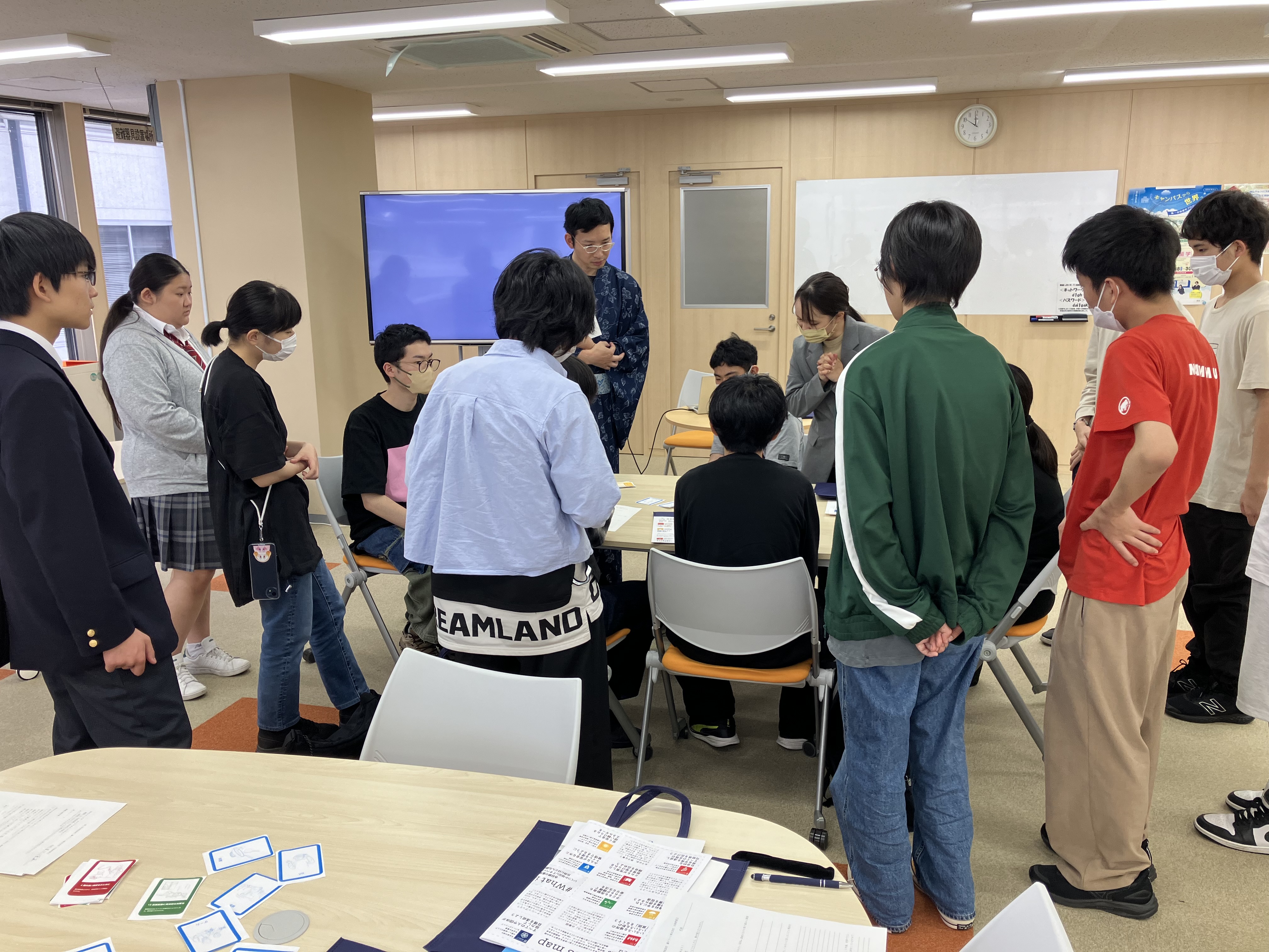 第一学院高等学校様 出前講座【プラスチック分別体験・SDGsカードゲームクロス】